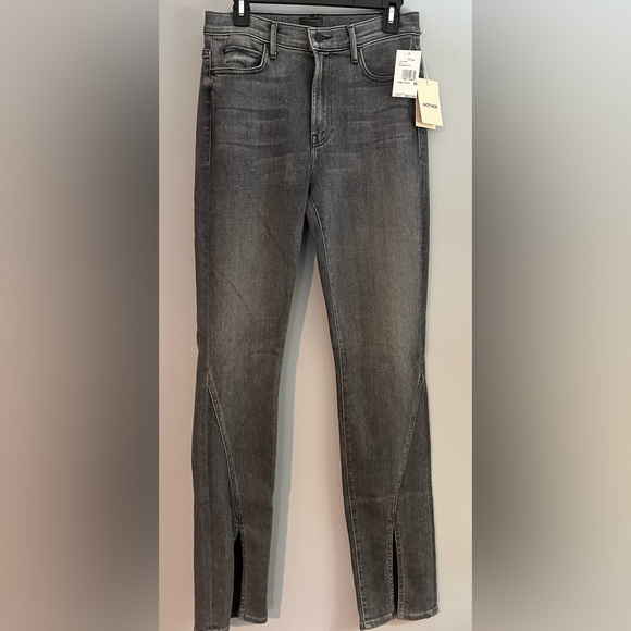 💥NWT MOTHER Denim The Rascal Sliced Up Heel Jean in Digging Up Dirt size 28 🛍️ - Picture 3 of 6